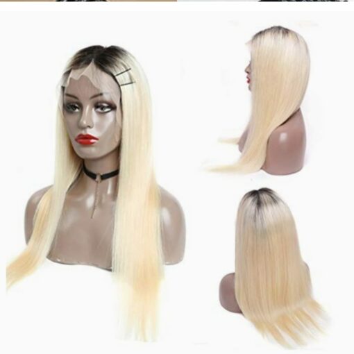 Blonde wig with dark roots 3