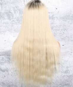 Blonde wig with dark roots 4