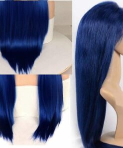 Blue long wig 2