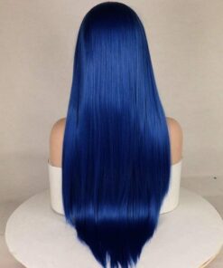 Blue long wig 4