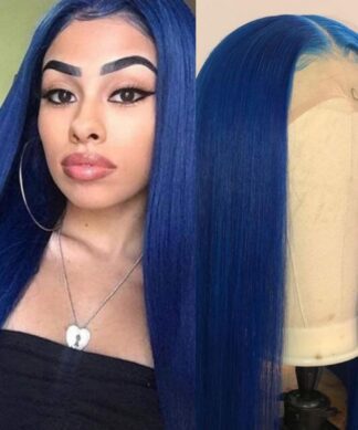 Blue long wig1
