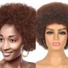 Brown Afro wig kinky curly 1