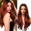 Brownish red Wig Long Straight 1