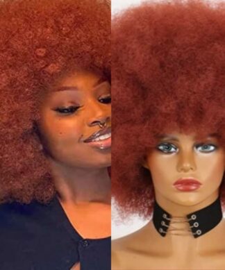 Ginger Afro wig-kinky curly1