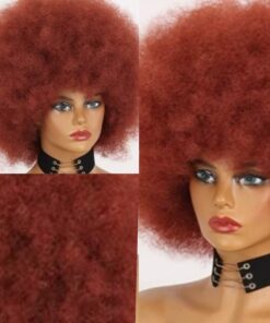 Ginger Afro wig kinky curly2