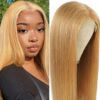 Honey Blonde Lace Front Wig straight 1