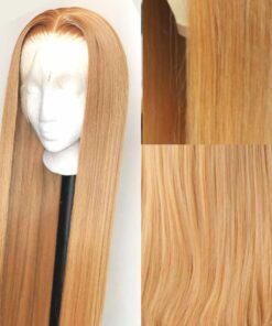 Honey Blonde Lace Front Wig straight 3