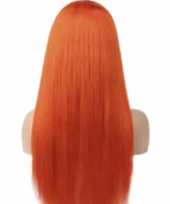 Orange Ginger Lace Front Wig Long Straight 4