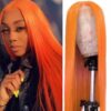 Orange Wig Long Straight 1
