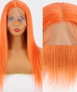 Orange Wig Long Straight 2