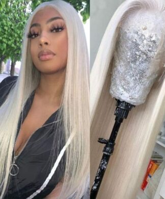 Platinum Blonde Wig-Long Straight 1