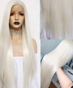 Platinum Blonde Wig Long Straight 3