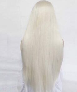 Platinum Blonde Wig Long Straight 4
