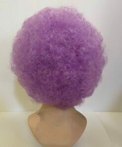 Purple Afro wig kinky curly4