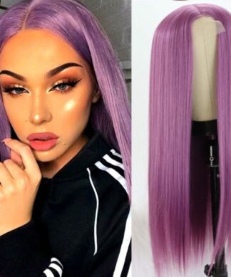 Purple wig Long 1