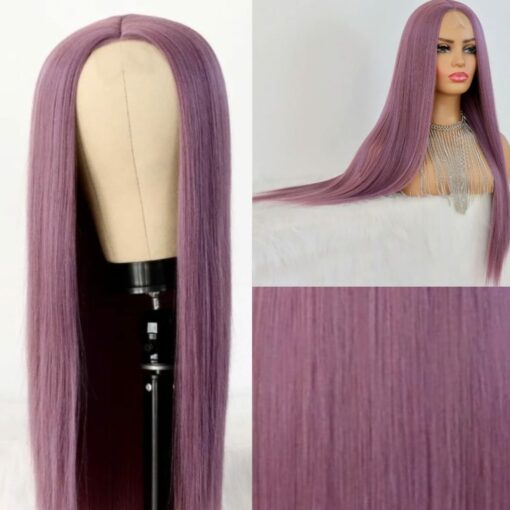 Purple wig Long 2 1