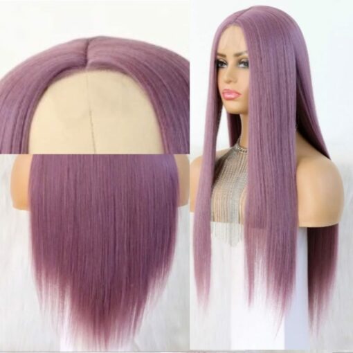Purple wig Long 3 1