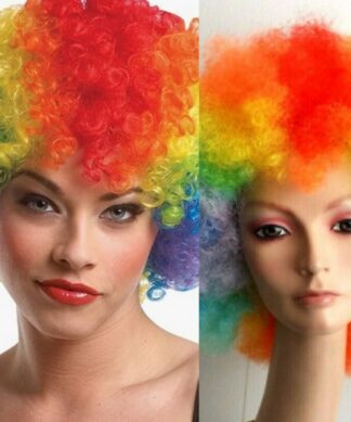 Rainbow Afro wig-kinky curly1