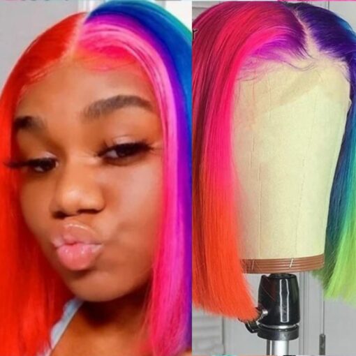 Rainbow Bob Wig1