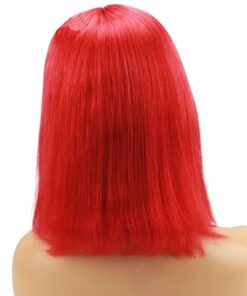 Red Bob Lace Front Wig 4