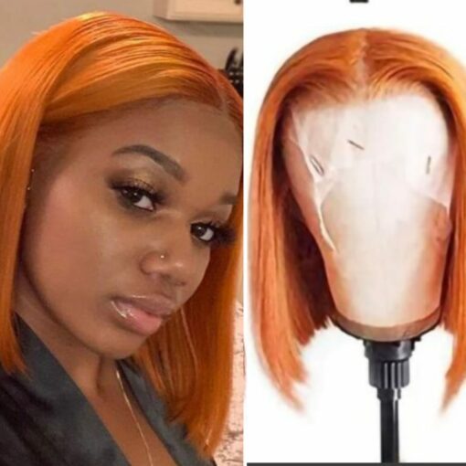 Short ginger wig-straight 1