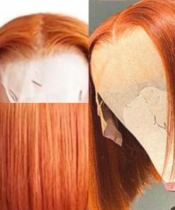 Short ginger wig straight 2