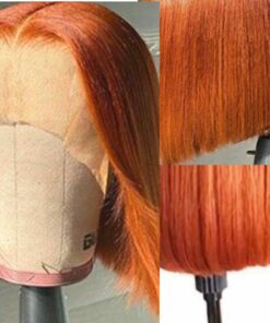 Short ginger wig straight 3