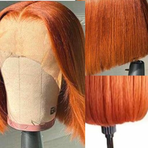 Short ginger wig-straight 3