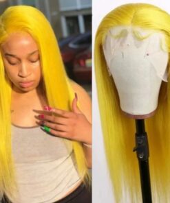 Yellow Wig Long Straight 1