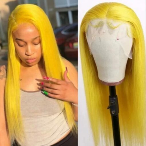 Yellow Wig-Long Straight 1