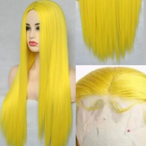 Yellow Wig-Long Straight 2