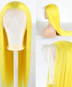 Yellow Wig Long Straight 3