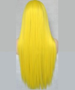 Yellow Wig Long Straight 4