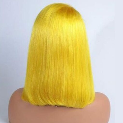 Yellow bob wig3