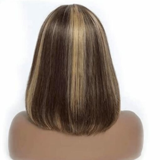 Blonde Highlights Bob-Wig Straight4