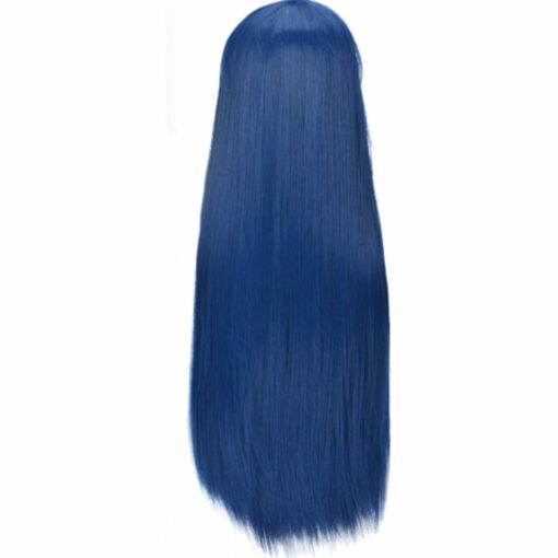 Blue cosplay wig-Long straight 4