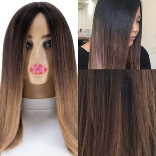 Brown Ombre Hair-Straight2
