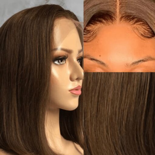 Brown bob wig-straight 2