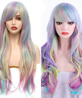 Multi colored wig-longstraight1