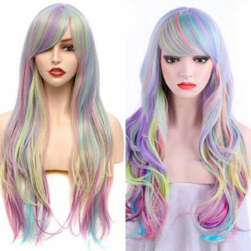 Multi colored wig-longstraight1