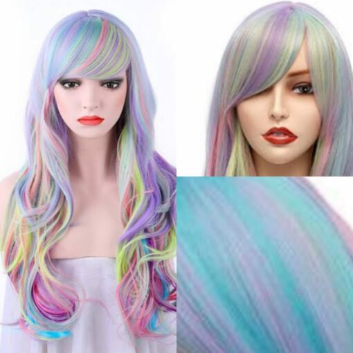 Multi colored wig-longstraight2