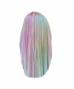 Multi colored wig longstraight4