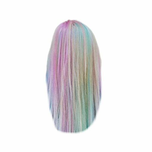 Multi colored wig longstraight4