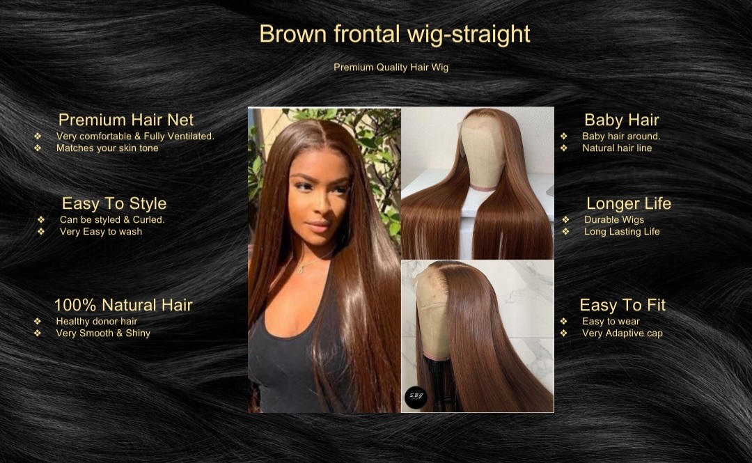 Brown frontal wig-straight