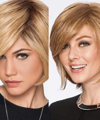 Short layered bob for thin hair blonde 1