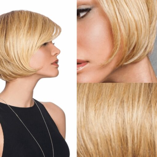 Short layered bob for thin hair blonde 2