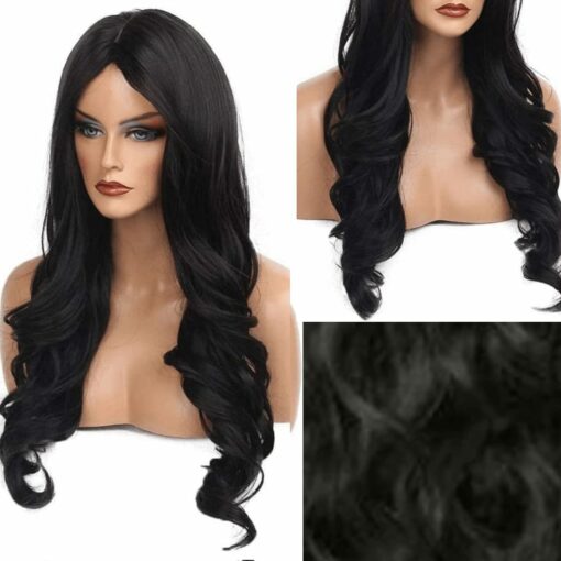 black divine Wigs-Long curly4