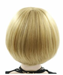 blonde bowl cut wig short straight 2