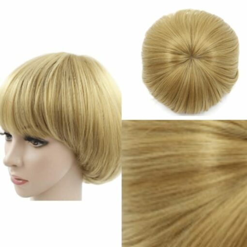 blonde bowl cut wig short straight 3