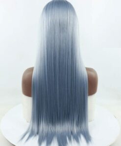 blue grey wig long straight 4
